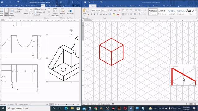 How to create Diamond Grid, Isometric Grid, Mechanical 3D Models & Isometric Maps in Microsoft Word смотреть онлайн