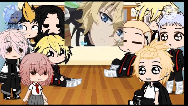 Tokyo revengers react to takemichi as//mikaela hyakuya// смотреть онлайн