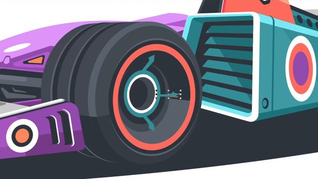 Racing car F1- Speed Art Drawing vector illustration смотреть онлайн
