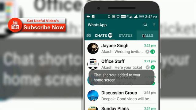How to add favorite whatsapp chats shortcut on home screen in mobile смотреть онлайн