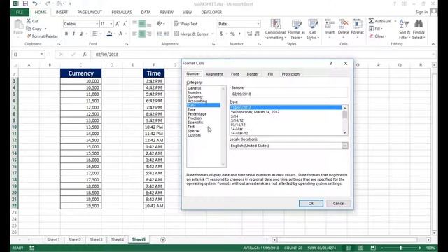 MS Excel Tutorial in HINDI - Lesson 14 Number, Currency, Date, Time Format etc смотреть онлайн