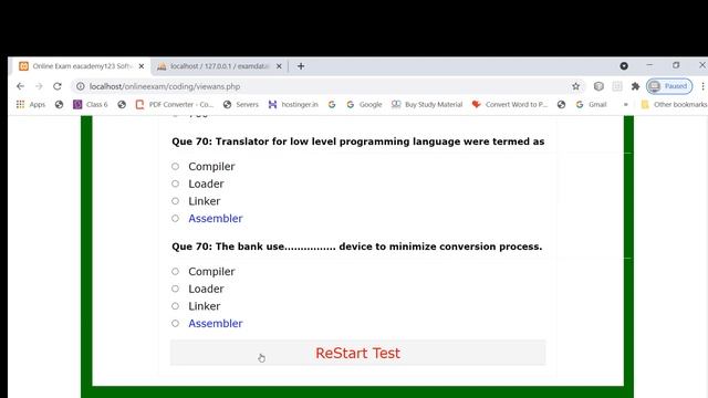 Online Examination System Management-MCQ in PHP Project using PHP,MYSQL Javascript AJAX -Source Cod смотреть онлайн