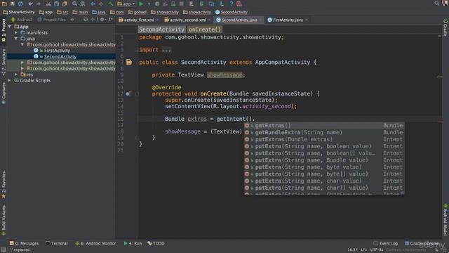 Part 66 Passing Data Between Activities смотреть онлайн