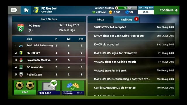 Soccer Manager 2018 MOD - FREE MONEY смотреть онлайн