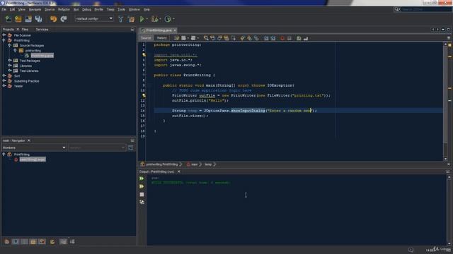 Java Masterclass Beginner to OOP Programming with NetBeans - Print Writer Practice смотреть онлайн