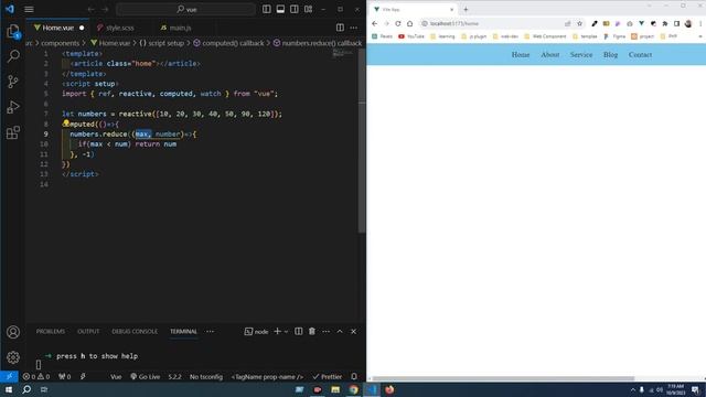 Max number using computed mathod in vue js 3 смотреть онлайн