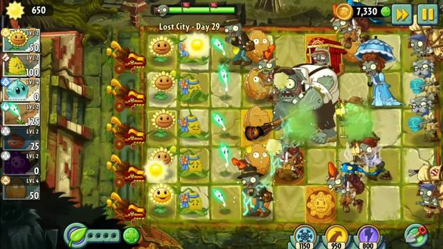 PvZ 2 Lost city (Затерянный город) день 29 смотреть онлайн