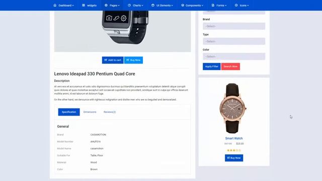 Slica – Bootstrap Clean Responsive Flat Admin Panel Dashboard Backend HTML5 Template смотреть онлайн