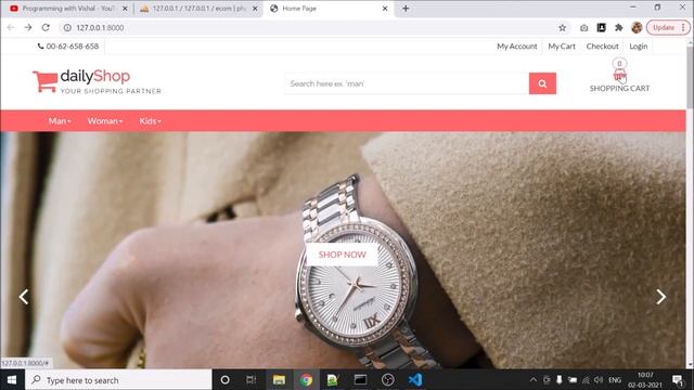Step by step eCommerce website Development using Laravel 8 - Part 25 (Top Navigation Cart Menu) смотреть онлайн
