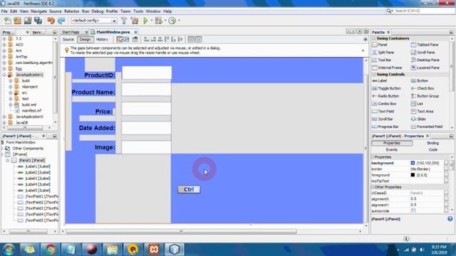 DATABASE APPLICATION using JAVA Part 2: Creating User Interface смотреть онлайн