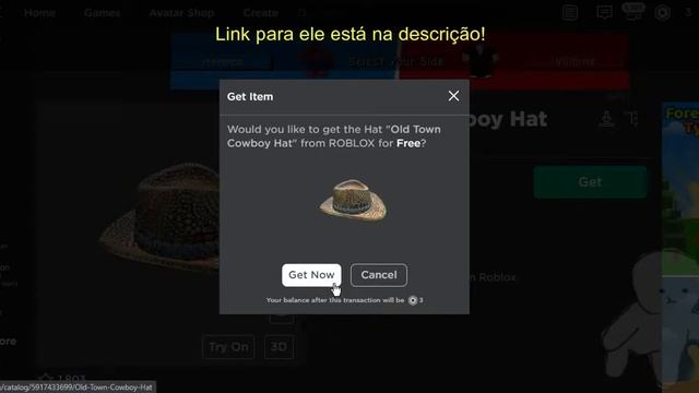 [Item Grátis] Como ganhar o "Old Town Cowboy Hat" | Roblox смотреть онлайн