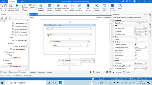 How to read Excel file using UiPath. смотреть онлайн