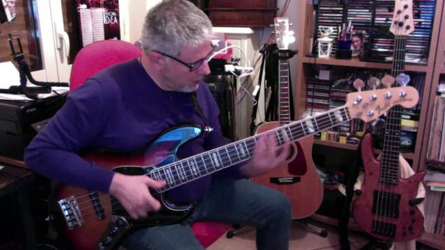 Funky slap line with my Fender jazz bass Deluxe 5 смотреть онлайн