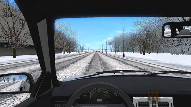 Учимся водить на ПРИОРЕ в 3D Инструктор зима! смотреть онлайн