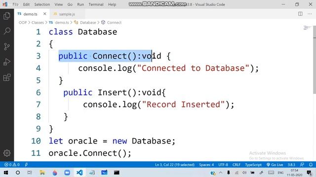 Typescript 109..Members of class in typescript.. смотреть онлайн