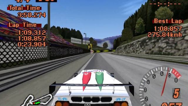 Lamborghini JLOC Diablo GT500 - Midfield Raceway | Gran Turismo 2: Project A-Spec (60FPS 4:3) смотреть онлайн