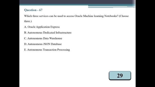 1Z0-1096-23 : Oracle Machine Learning using Autonomous Database Associate - Part - 5 | 100% Pass!! смотреть онлайн