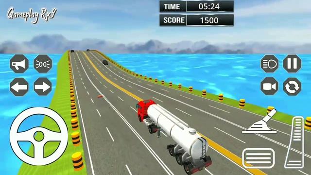 Truck Oil Refilling | Oil Tanker Truck Game | Gameplay смотреть онлайн