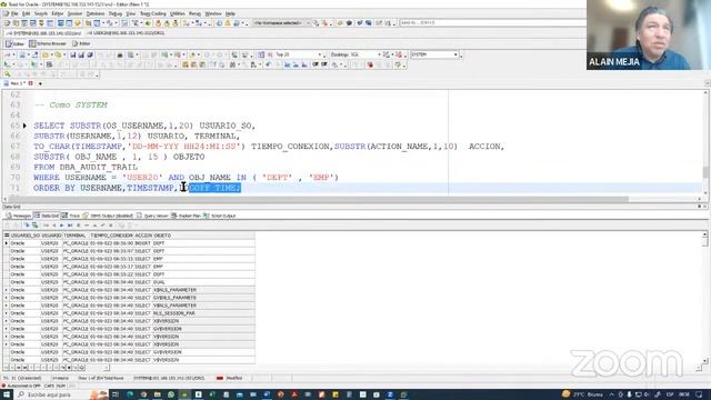 WEBINAR : AUDITORIA EN ORACLE DATABASE смотреть онлайн
