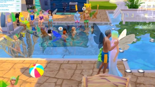 Pool Party + Back to Hospital! Fairy Family SIMS 4 Game Let's Play Video Part 63 смотреть онлайн