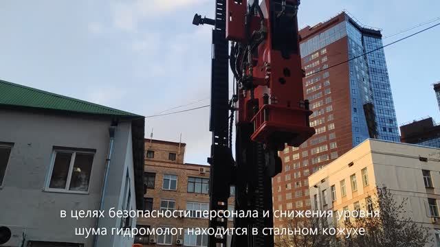 Обзор сваебойной установки для забивки стоек барьерного ограждения, полей солнечных электростанций смотреть онлайн