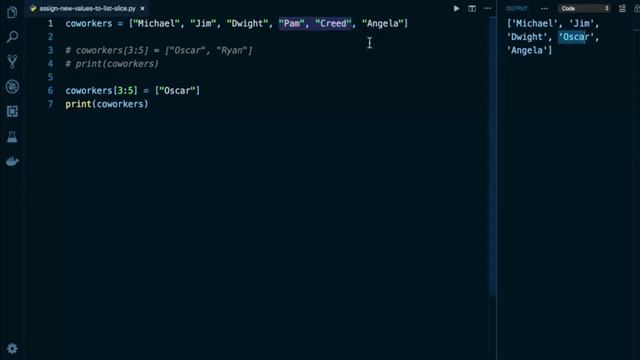Python Programming Tutorial # 76 | How to Assign New Values to List Slice in Python - English смотреть онлайн