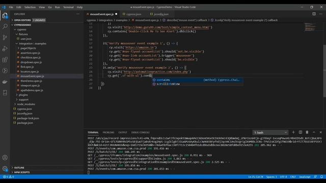 Part 16 Cypress mouseEvents | Right Click | Double Click | mouseOver | Drag & Drop | Scroll смотреть онлайн