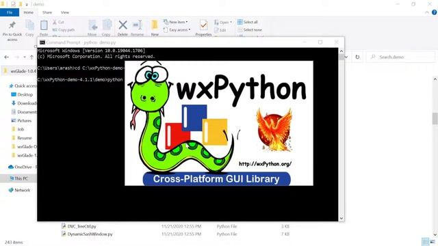 3 wxPython Widgets and wxPython Demo (wxPython Tutorial) смотреть онлайн
