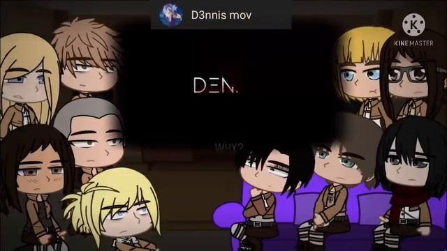 Attack On Titan React To Their Voice Actors ( Eren ) ( Part 1 )