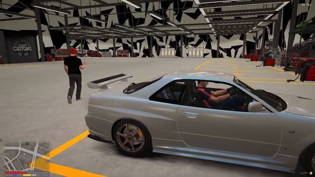 MODIF MOBIL SKYLINE GTR R34 LANGSUNG RATA KANAN!! GTA 5 ROLEPLAY смотреть онлайн