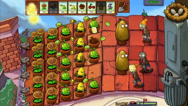 КРЫШЕСНОСНЫЕ БОИ | Plants vs Zombies (Растения против зомби) прохождение #8 смотреть онлайн