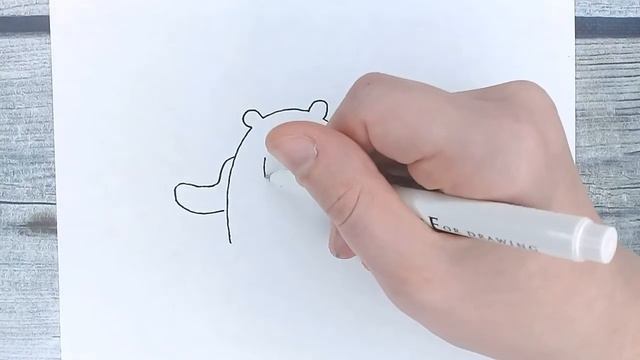 Простые рисунки для срисовки - МЕДВЕДЬ НЕ ЗНАЕТ | Рисовать ЛЕГКО #16 смотреть онлайн