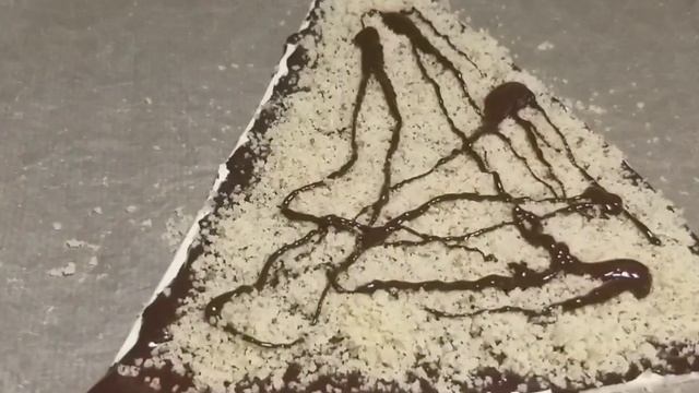 Ёлочка с слоеного теста с черным шоколадом ,Herringbone With Puff Pastry With Dark Chocolate.