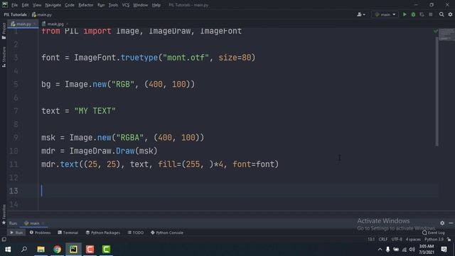How to Create Text Mask in Pillow (PIL) - Python смотреть онлайн