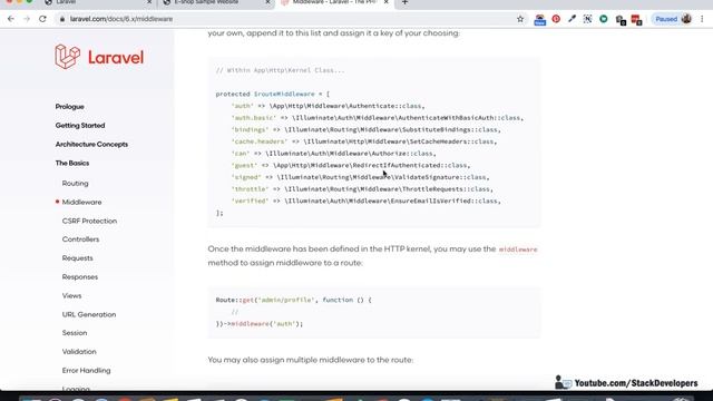 #7 Laravel 6 Basics | Middleware (I) | Defining Middleware | Registering Middleware смотреть онлайн