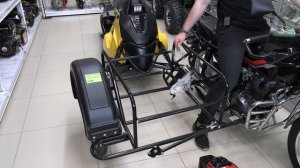 Обычный сельский мотоцикл HUNTER 200. Боковой прицеп.