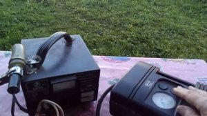 Автомобильный компрессор от автозарядного на 220 вольт