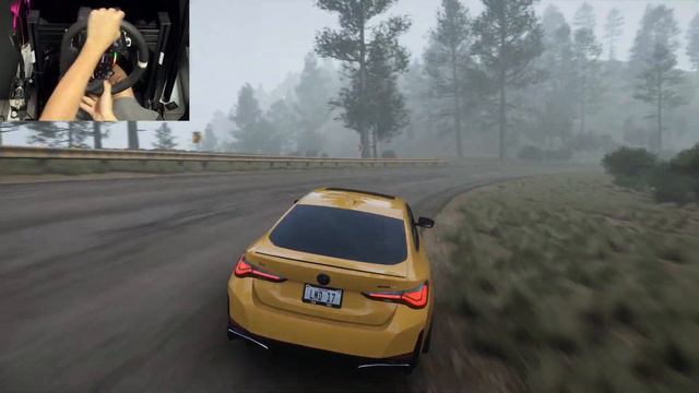 BMW i4 eDrive 40 - Forza Horizon 5 gameplay (Moza R5 steering wheel) смотреть онлайн