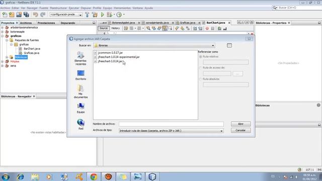 hacer graficas de barras en java con librerias jfreechart-1.0.14 codigo смотреть онлайн