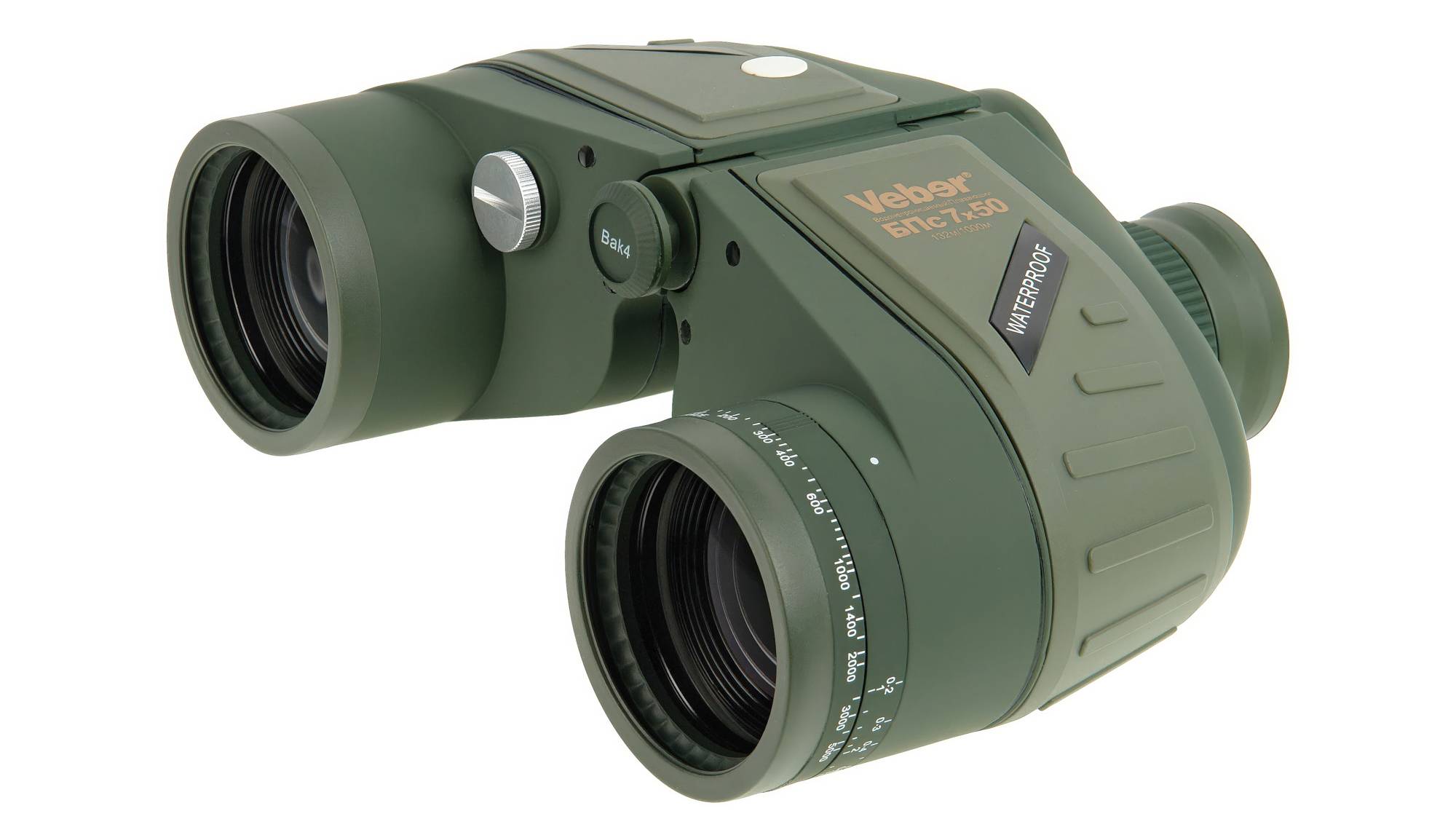 Бинокль Veber БПс 7x50 WP плавающий с компасом смотреть онлайн