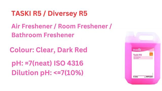 Taski R1 to R9 housekeeping chemical Colour and PH value #taski смотреть онлайн