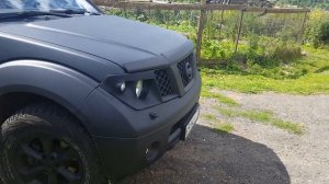 Nissan Pathfinder фары из стекловолокна