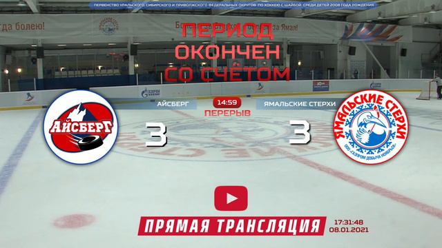(08.01.2021) Хоккей с шайбой среди детей 2008 года рождения смотреть онлайн