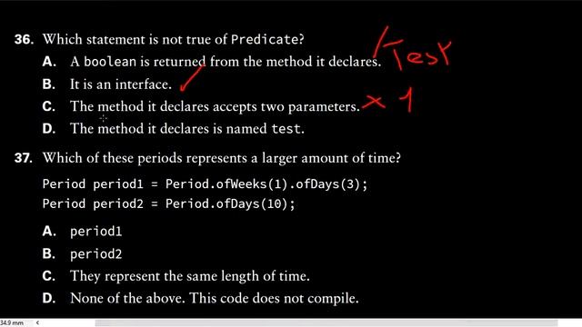 OCA JAVA SE 8 Programmer Guide Practice Test Chapter 9 # 31 - 40 смотреть онлайн