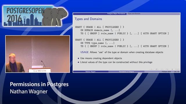 Postgres Open 2016 - Permissions in Postgres смотреть онлайн