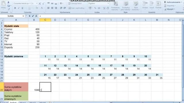 MS Excel -budżet domowy cz1 смотреть онлайн