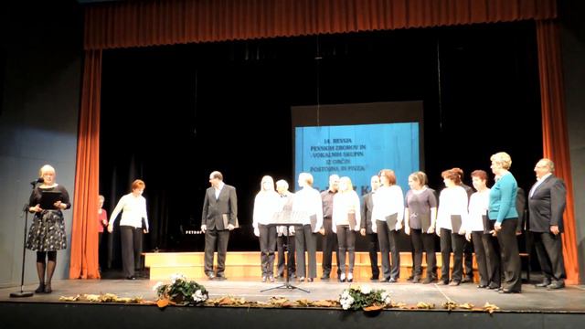 KULTURNI DOM POSTOJNA 15 11 2015  14 OBMOČNA REVIJA PEVSKIH ZBOROV 2 Del Alojzij Poropat