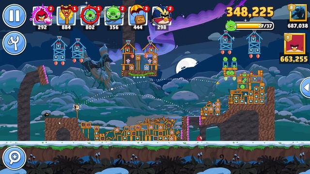 Angry Birds Friends Level 5 Tournament 1359 three stars NO POWER-UP walkthrough 2024-02-22 смотреть онлайн