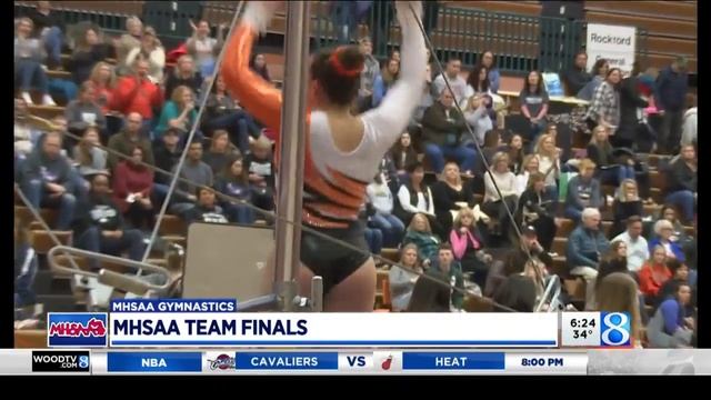MHSAA gymnastics finals in Rockford смотреть онлайн