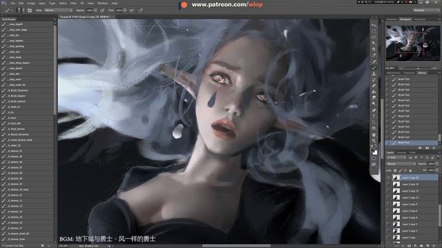 Photoshop painting process - Fall 【Dungeon & Fighter fanart】 смотреть онлайн